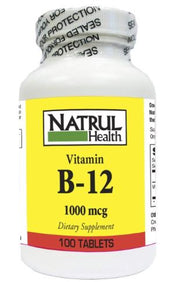 Natrul Health Vitamin B-12 1000 mcg